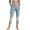 Blue A, variant on Capri Leggings for Women Pull On Jeggings High Waisted Denim Look Printed Stretchy Slim Fit Yoga Pants with Pocket Blue