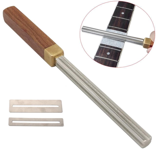 Juego de 1 lima de trastes de acero inoxidable para guitarra: para lutieres y guitarristas