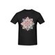 thumbnail image 1 of fllower shaped pattern print T-shirt for women, short-sleeved round neck casual tops women's clothing, 1 of 5