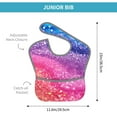 thumbnail image 4 of Easygdp Rainbow Glitter Cute Bibs For Babies, Baby Bibs for Eating, Toddler Bibs, Waterproof Bibs, Feeding Bibs, for Toddlers, Boys, Girls, 4 of 8