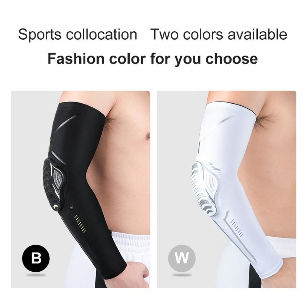 Fitness Sports Cycling Arm Warmers Elbow Support Compression Sleeves Protector 
