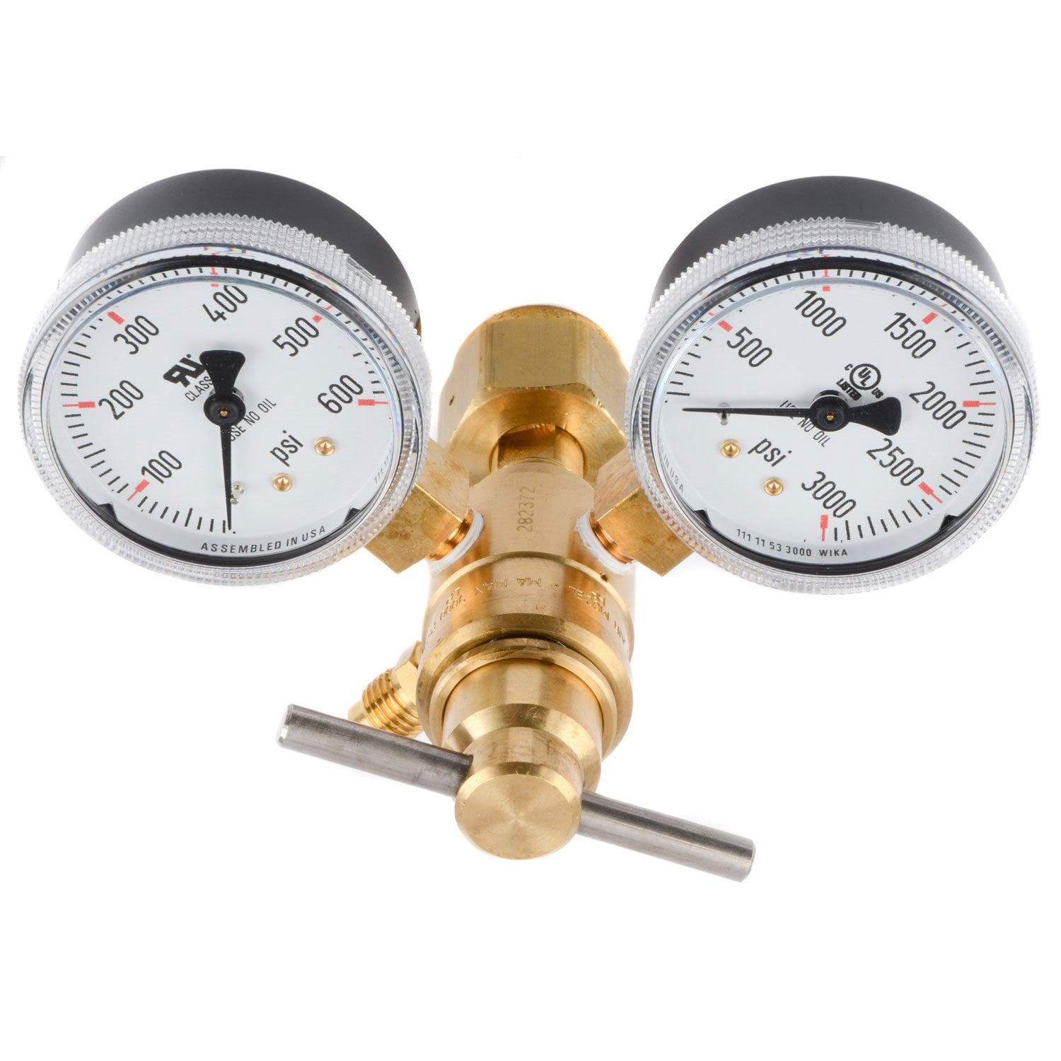 JEGS CO2 Pressure Regulator [Dual 2 in. Gauges]