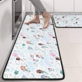 thumbnail image 2 of Kitchen Rugs Sets Of 2,Mermaid Princess Sea Pattern Anti Fatigue Kitchen Mat Rugs Non Slip Washable,Decorative Kitchen Floor Mats for Kitchen,Sink,Laundry,17"x47"+17"x47", 2 of 5