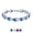 04.Blue, variant on 14K Gold Plated Women Tennis Bracelet with Sparkling Green Emerald Cubic Zirconia Crystal Hand Link Jewerly Gift for Wife Daughter Girlfriend