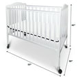 thumbnail image 4 of Fizzy Baby 2-in-1 Convertible Full-size crib converts to adult bed. 3 level mattress board- Cherry, 4 of 6