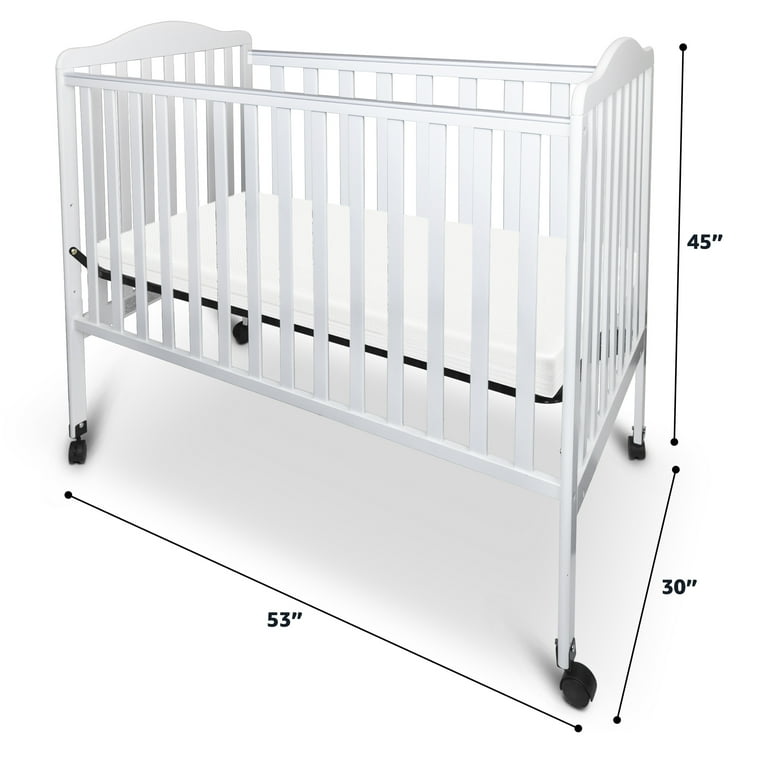 Fizzy Baby 2 in 1 Wooden Crib Convertible Crib to Toddler Bed with 3 Level Mattress Board Natural