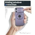 thumbnail image 3 of ELEHOLD for iPhone 15 Magnetic Case,Rugged Hard PC Protective Case with Rotation Ring Holder Kickstand Sliding Camera Protector Compatible with Mag Safe for  iPhone 15, Purple, 3 of 6