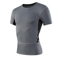 thumbnail image 1 of pstuiky Camisas de vestir de manga corta para hombre, Camisas deportivas de manga corta con cuello redondo y secado rápido para hombre ropa de hombre l, 1 of 9