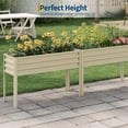 thumbnail image 4 of Bingirl Elevated Square Vegetable/Herbal Planting Box (Yellow), 4 of 6