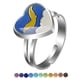thumbnail image 4 of Juego de 9 anillos termocromáticos con piedras preciosas, 4 of 5