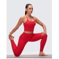 thumbnail image 5 of CRZ YOGA Butterluxe Padded Yoga Longline Sports Bras for Women Twist Cross Back Crop Tops, 5 of 6