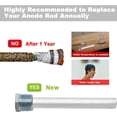 thumbnail image 4 of 2 Pack RV Water Heater Anode Rod - 4.5" L x 1/2" NPT, Replacement Part for Atwood Dometic Water Heater 11553, 4 of 9
