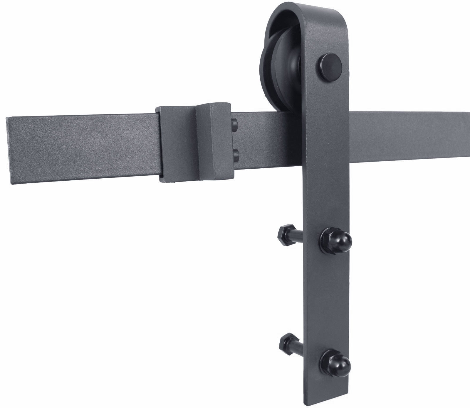Distressed Z 38 in. x 84 in. Unfinished Solid Knotty Pine Wood Interior Sliding Barn Door with Hardware Kit