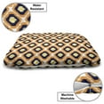 thumbnail image 3 of Ikat Pet Bed, Geometric Pattern with Indonesian Rhombus Shapes Image Vibrant Color Palette, Resistant Pad for Dogs and Cats Cushion with Removable Cover, 24" x 39", Orange Yellow Indigo, by Ambesonne, 3 of 4