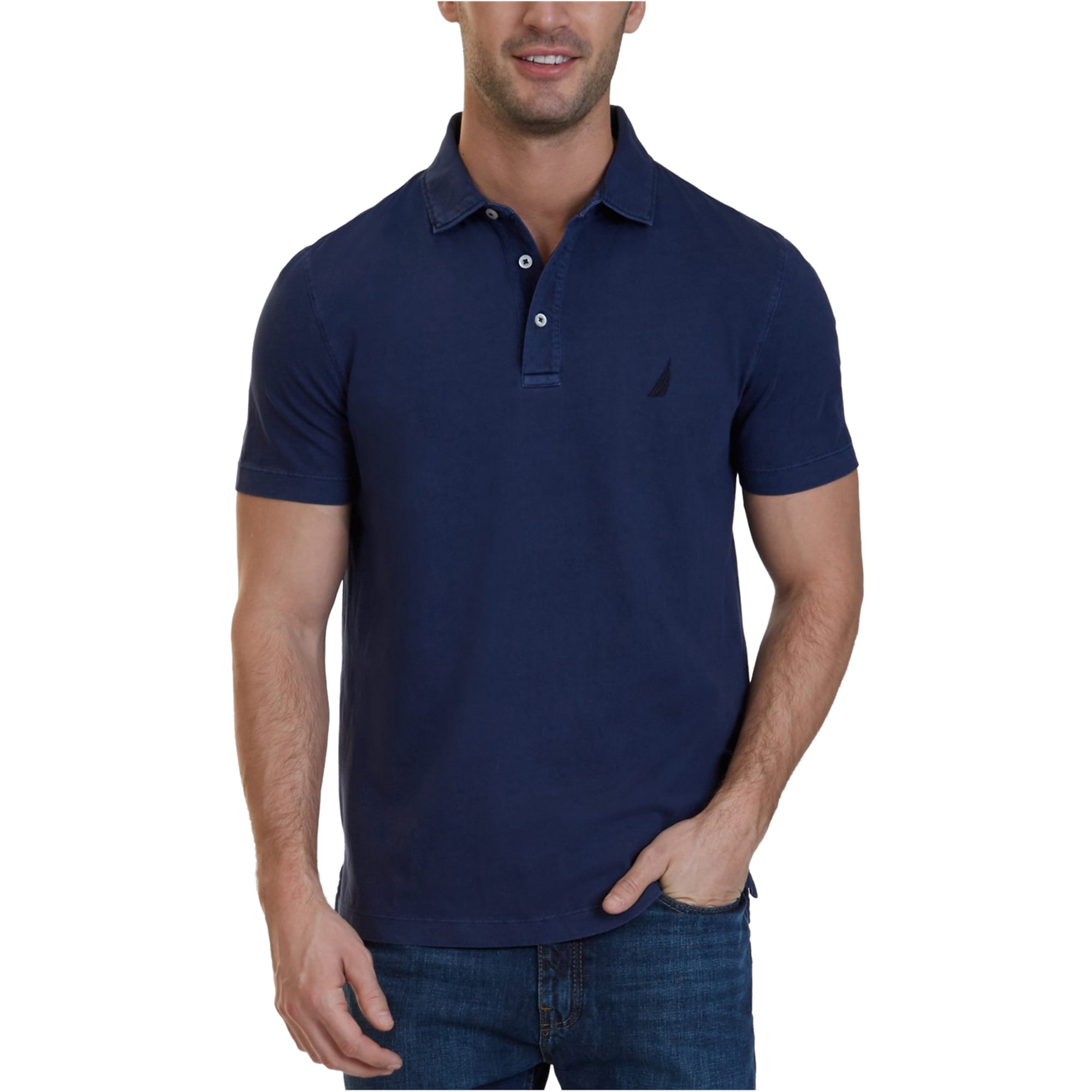 Nautica - Nautica Mens Classic Rugby Polo Shirt - Walmart.com - Walmart.com
