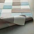 thumbnail image 6 of Mark&Day Area Rugs, 5x7 Piieet Modern Aqua Area Rug, Blue White Carpet for Living Room, Bedroom or Kitchen (5'3" x 7'7"), 6 of 7