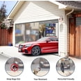 thumbnail image 3 of Garage Door Screen for 2 Car Garage,16X7Ft Heavy Duty Magnetic Garage Screen,Durable Nylon Screen Door Mesh,Tear-Resistant, Pet and Kid Friendly Door Screen,Silver Grey, 3 of 7