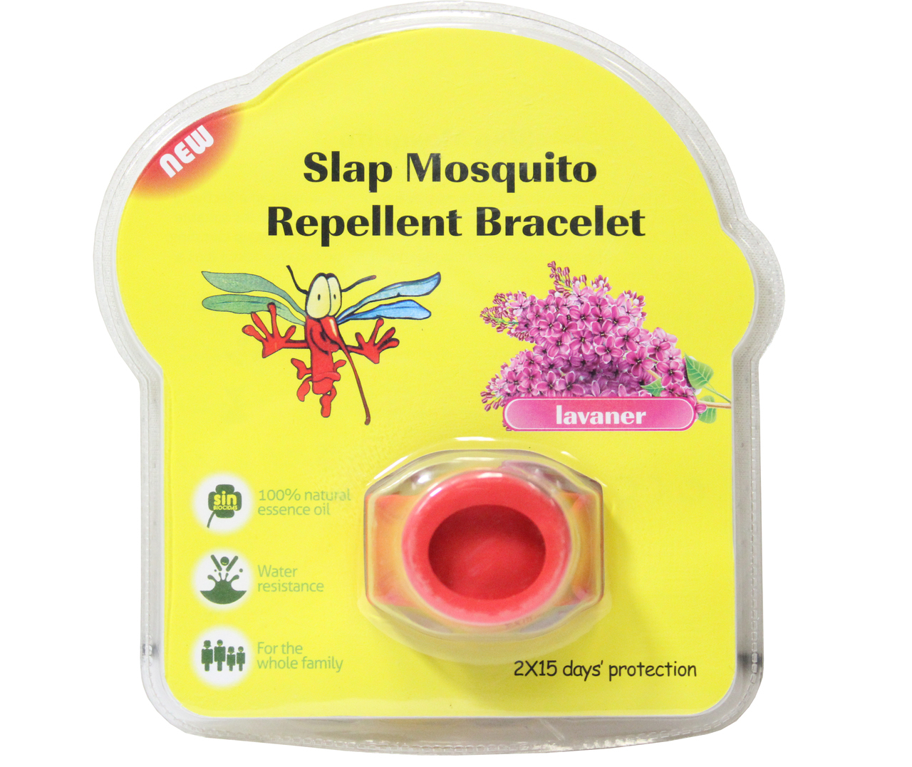 Slap Mosquito Repellent Bracelet Red
