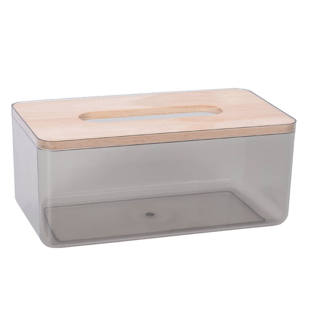 1pc Caja de pañuelos creativa Contenedor de almacenamiento de pañuelos Caja de servilletas de escritorio para el hogar