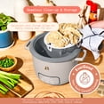 thumbnail image 2 of Beautiful 6-Cup Cooked, 3-Cup Uncooked Digital Electric Rice and Grain Cooker with Glass Lid and EverGood Ceramic Nonstick Coating, Porcini Taupe by Drew Barrymore, 2 of 12