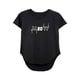 thumbnail image 3 of Camiseta de manga corta para mujer, Tops de verano con cuello redondo, ropa negra, camisetas tipo túnica, camiseta básica para vacaciones, desplazamie XL, 3 of 10