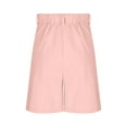 thumbnail image 4 of Kilaqueen Girls Dressy Suit Shorts Kids Summer Elastic Waist Wide Leg Casual Uniform Shorts High Waisted Flat Front Button Zipper Formal Shorts with Pockets 4-15 Years, 4 of 8