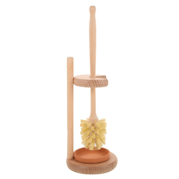 1 Juego de cepillo de limpieza de inodoro, cepillo de mango largo, cepillo de limpieza de inodoro con Base