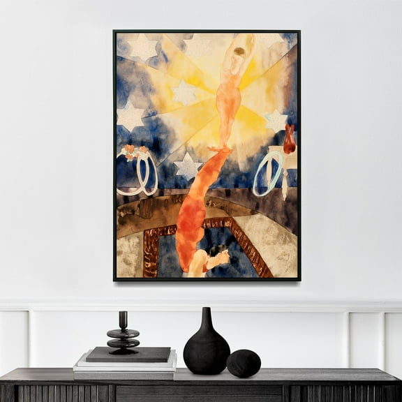 Two Acrobats in Red Tights - 1917 | Charles Demuth | Premium Fine Art Print | 20th Century American | Impressionism, Realism | Portrait