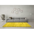 thumbnail image 3 of Ahgly Company Indoor Rectangle Abstract Yellow Contemporary Area Rugs, 5' x 7', 3 of 4