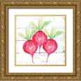 thumbnail image 1 of Seay, Anne 15x15 Gold Ornate Wood Framed with Double Matting Museum Art Print Titled - Farm Fresh Radishes, 1 of 4