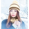 thumbnail image 7 of GRNSHTS Fleece Lined Womens Beanie Knit Hat, Winter Scarf Mask Set,Girls Warm Hat Earmuffs Cap with Pom, 7 of 7