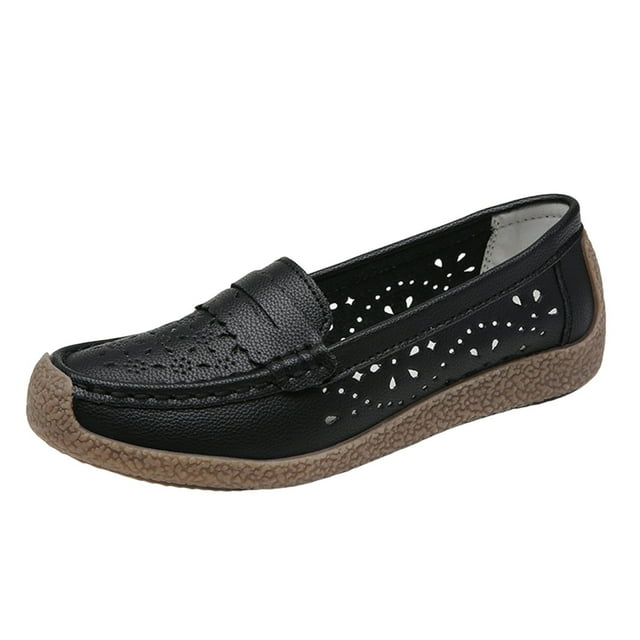 Black Women Slip On Comfort Flats With Non Slip Sole Lightweight Design For Everyday Use Easy To Wear Anytime Perfect For Casual Outings