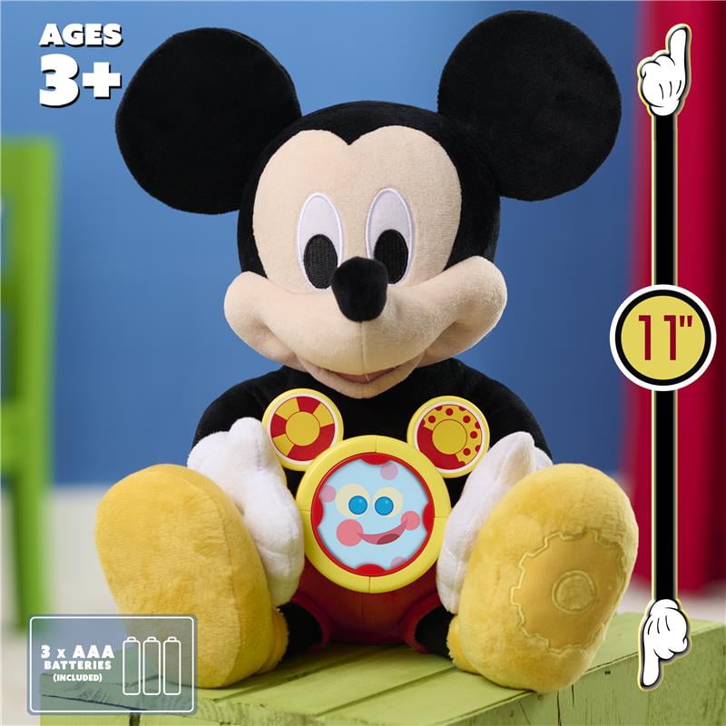 Disney Jr. Oh, Toodles! 11.5-inch Mickey Mouse Plush Interactive Toy with Sounds & Phrases