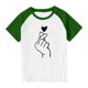 thumbnail image 3 of Blusas y camisas de manga corta con cuello redondo para niños y niñas, blusa de manga corta con estampado de cuello redondo, 3 of 7