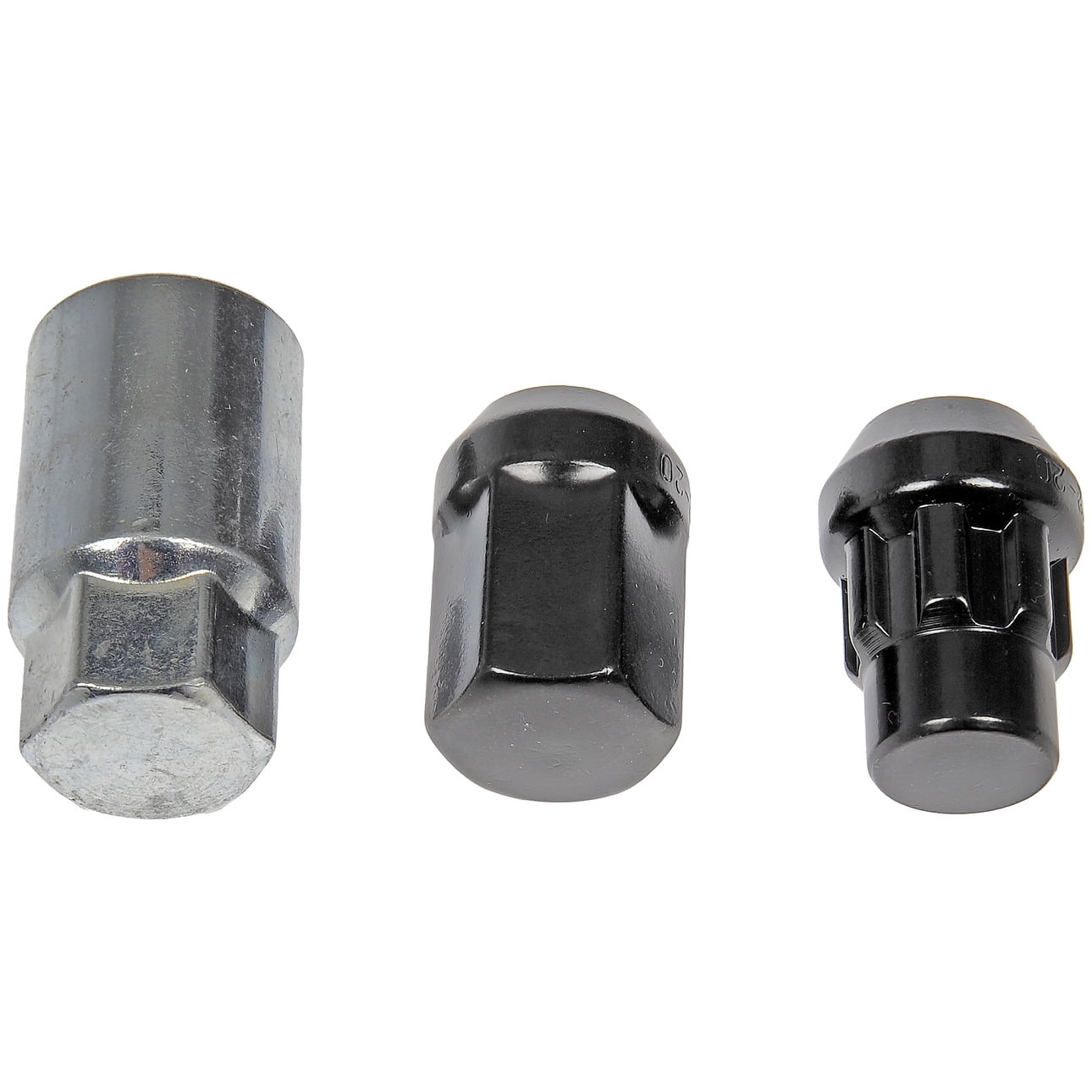 Dorman 713-275A Wheel Lug Nut for Specific Models, Black Chrome (Pack of 20)