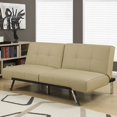 Monarch Specialties Futon Split Back Click Clack / Dark Brown