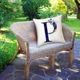 thumbnail image 1 of Alphabet Letter Floral Decorative Throw Pillow Cover Square Cushion Protector for Sofa Bedroom Chair Home, 1 of 3