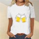thumbnail image 3 of Tops Cortos para Mujeres, Oktoberfest Casual Impreso Cuello Redondo Manga Corta Camiseta Top Hecho de Poliéster para la Primavera Verano Uso Diario, Camisetas Casuales de Mujer, 3 of 4