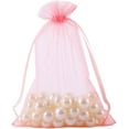 thumbnail image 3 of HRX Package Black Organza Bags 5x7 inch 100pcs, Mesh Candy Bags Jewelry Pouches Drawstring Empty Sachet for Present Wedding Giveaways, 3 of 10
