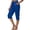 8# Blue, variant on Women's Capri Pants Linen Summer Beach Casual Drawstring Pull On Wide Leg Lounge Palazzo Pant High Waist Trouser with Pockets Black S