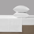 thumbnail image 5 of Color Sense Brushed Percale Cotton Blend - 3 Piece Bed Sheet Set - Cool & Crisp, Wrinkle Resistant - Twin XL Arctic White, 5 of 12