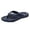 Blue, variant on YAYUBA Summer Sandals Khaki,Couples Women Men Solid Shower Room Home Non Breathable Flip Flops Soft Sole Quick Drying Slipper Comfortable Flat Shoes