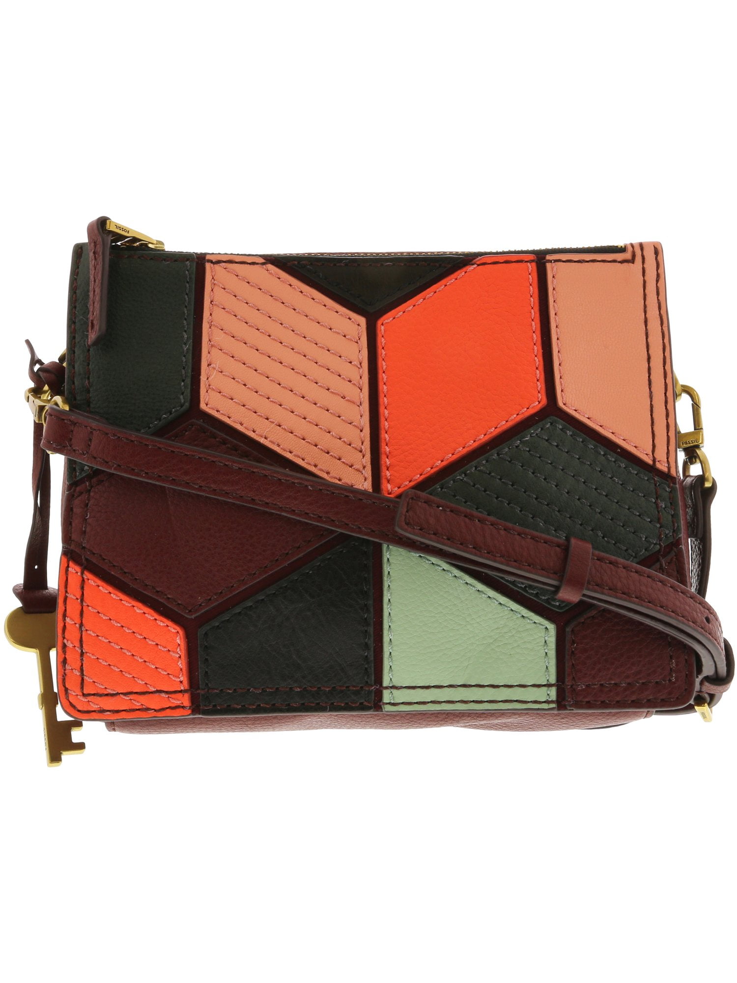 fossil patchwork purse