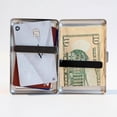 thumbnail image 5 of Vintage-Style Versatile Card & Cash Case, Vintage Card Case Metal, Snap-Style Wallet, RFID Blocking Multi-Function Case For Cards Cash Cigarettes, 5 of 8