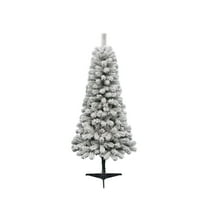6' Pine Green Flocked Artificial Christmas Tree, by Holiday Time