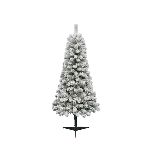 6' Pine Green Flocked Artificial Christmas Tree, by Holiday Time