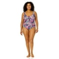 thumbnail image 4 of Women's Plus Size Paisley Parade V-Wire One Piece Swimsuit, 4 of 6