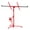 Red + black, variant on Garvee 11ft Drywall Lift Heavy Duty 150LBS Sheetrock Hoist Adjustable Telescopic Arm 3 Lockable Wheels Drywall Lifter Panel Jack for Ceiling Wall Installation Red Black
