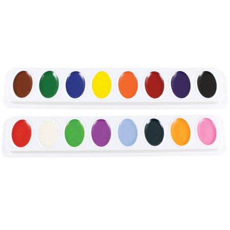 Paint Refill Set Art-Time Standard Watercolor Paint Refill Strip, Assorted Bright Colors, Set of 16 ()
