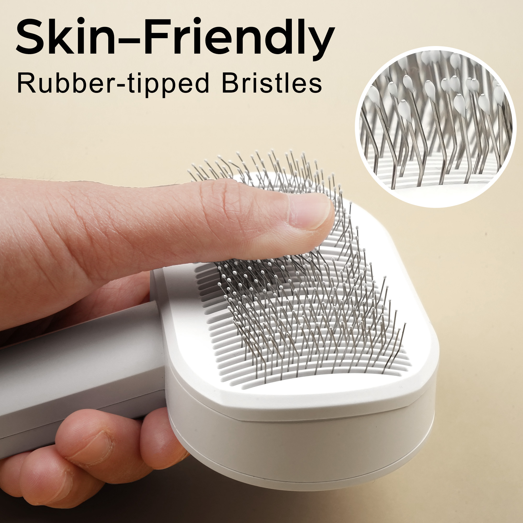 Prime Pets Self-Cleaning Slicker Brush for Dogs & Cats photo 7